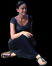 Yoga docent Nicole